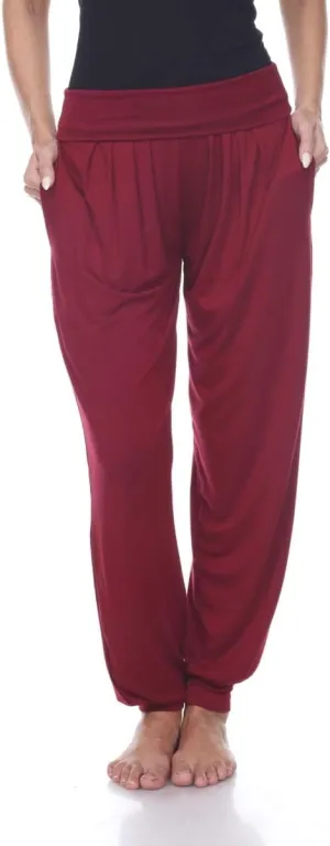 560-BrickRed-M Harem Pants Brick Red - Medium