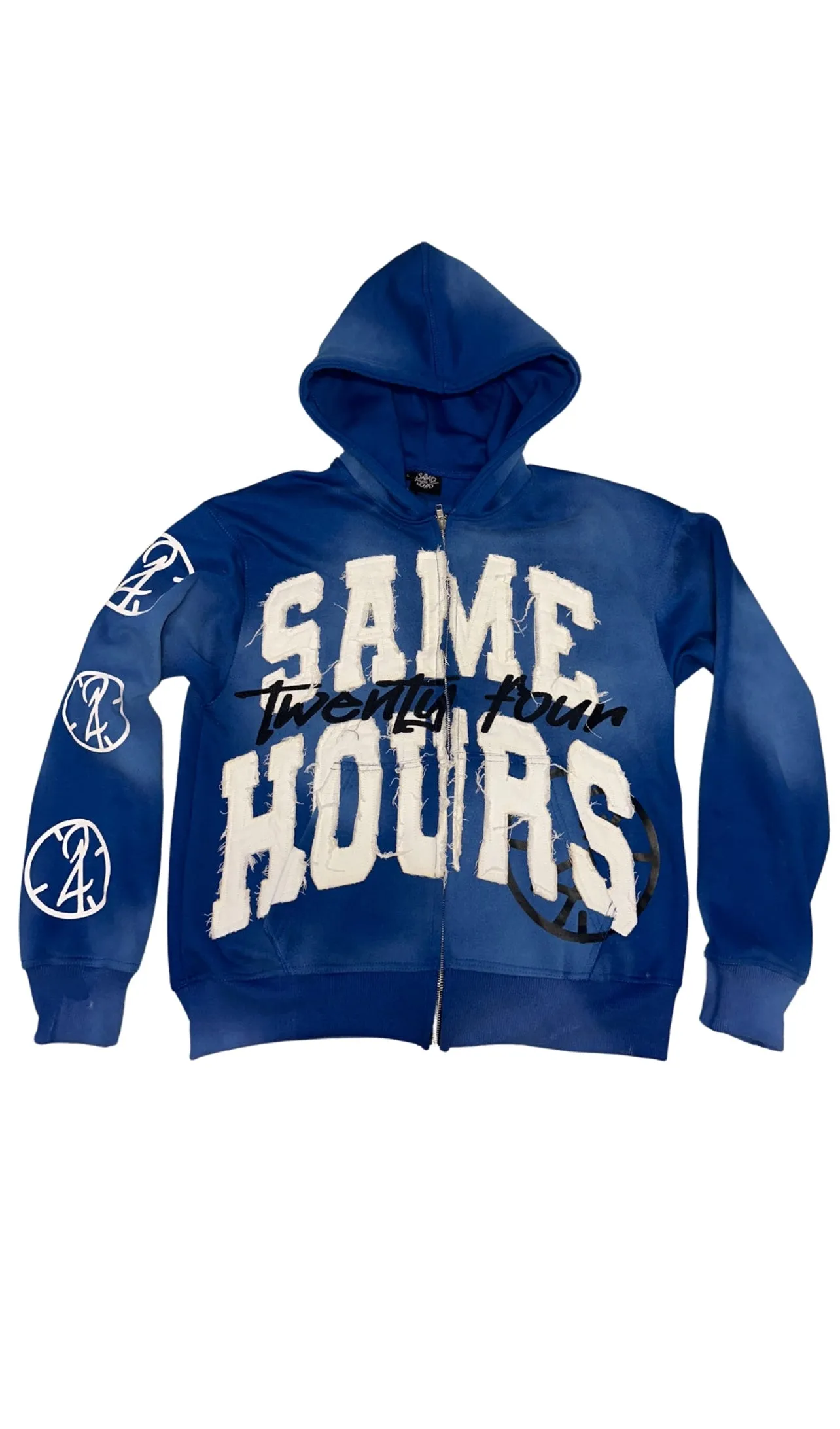 Advbridge Hip-hop Trendy Streetwear Y2K Harajuku American Retro Letter Print Zipper Hoodie Men's Punk Casual Colorful Oversized Sweatshirt