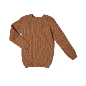 ANK Textured Brown Sweater 7787
