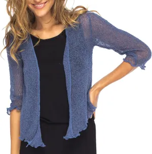 Back From Bali Womens Sheer Shrug Cardigan Lightweight Knit