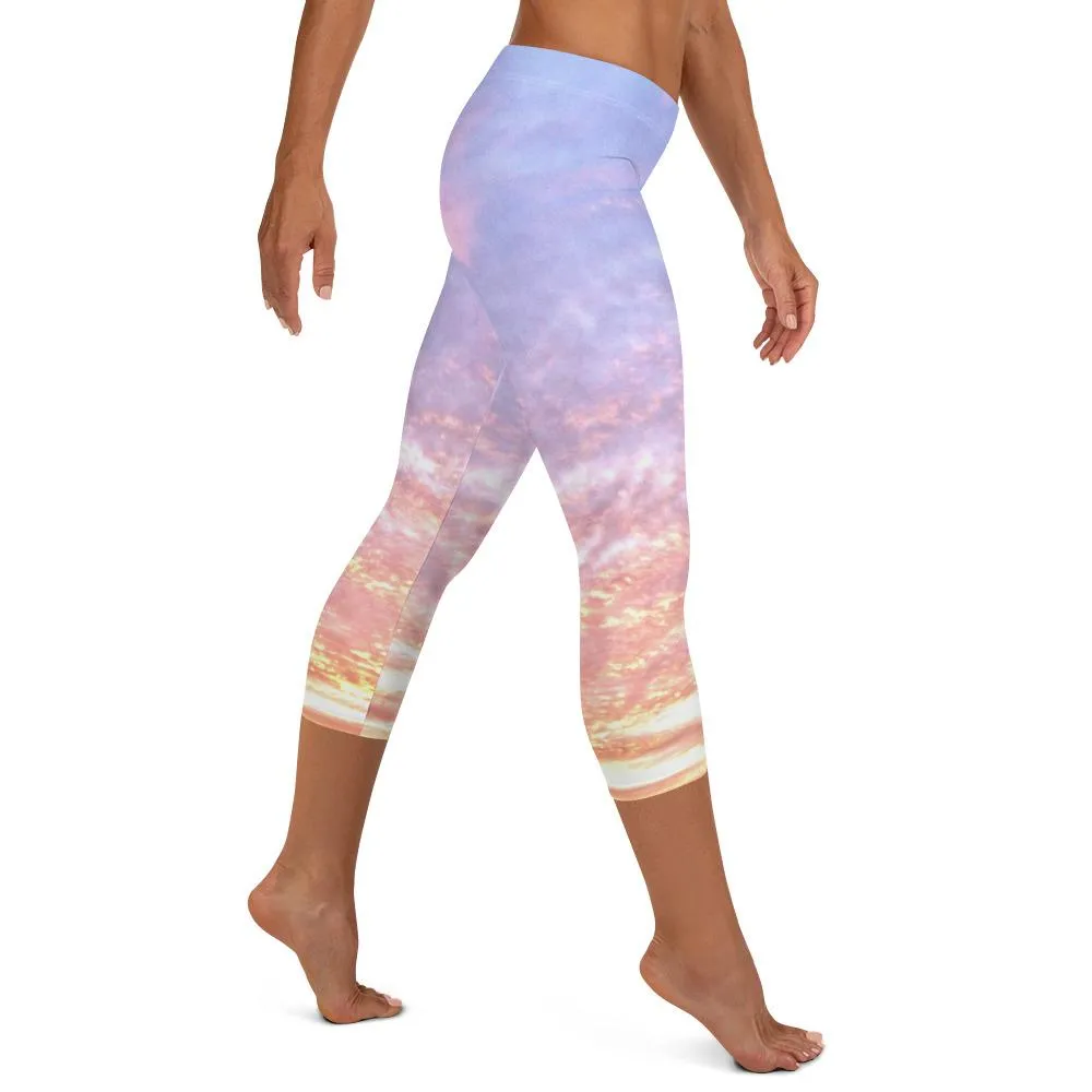 Blush Heaven ~ Capri Leggings