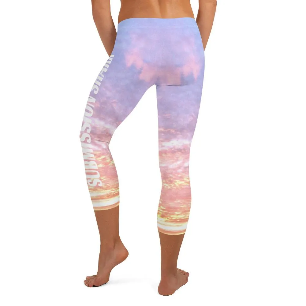 Blush Heaven ~ Capri Leggings