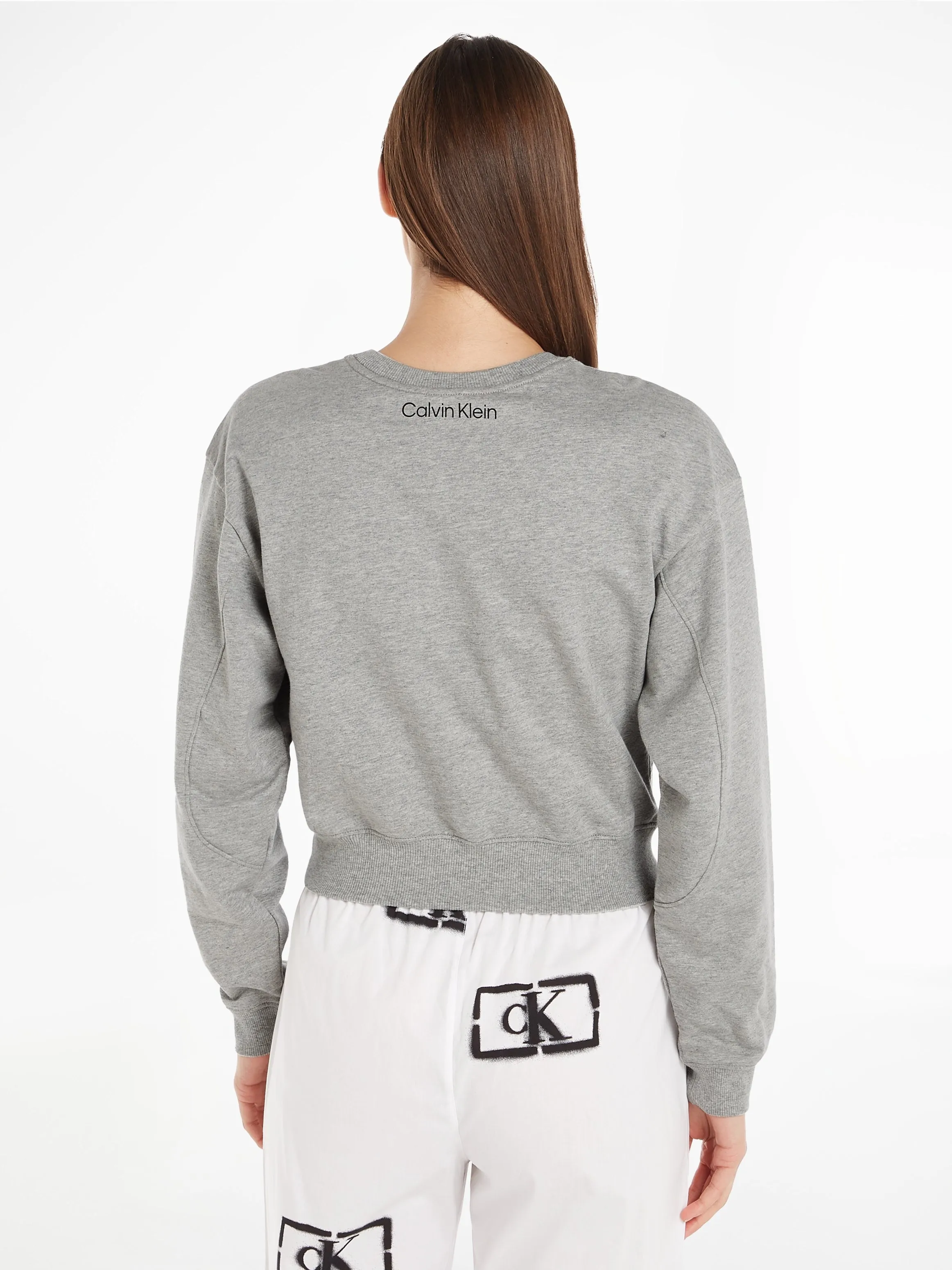 Calvin Klein 1996 Lounge Long Sleeve Sweatshirt - Grey Heather