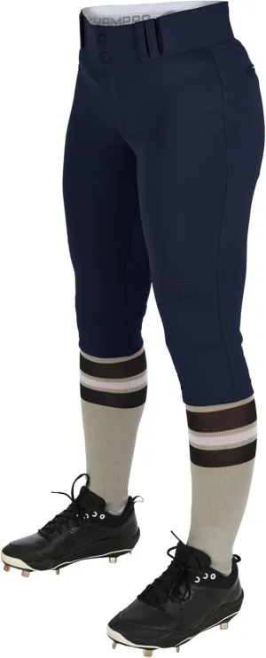CHAMPRO Girls' Knicker Style Low-Rise Softball Pants