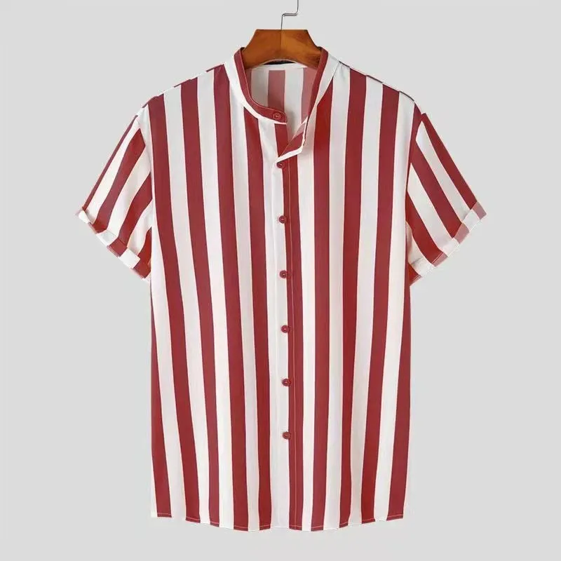 CLASSIC STRIPE LOW-COLLAR SHIRT