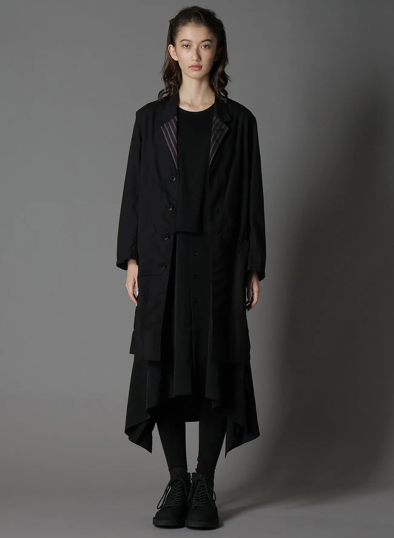 COTTON BROAD   CUPRA STRIPE STRIPE SWITCHING LONG JACKET