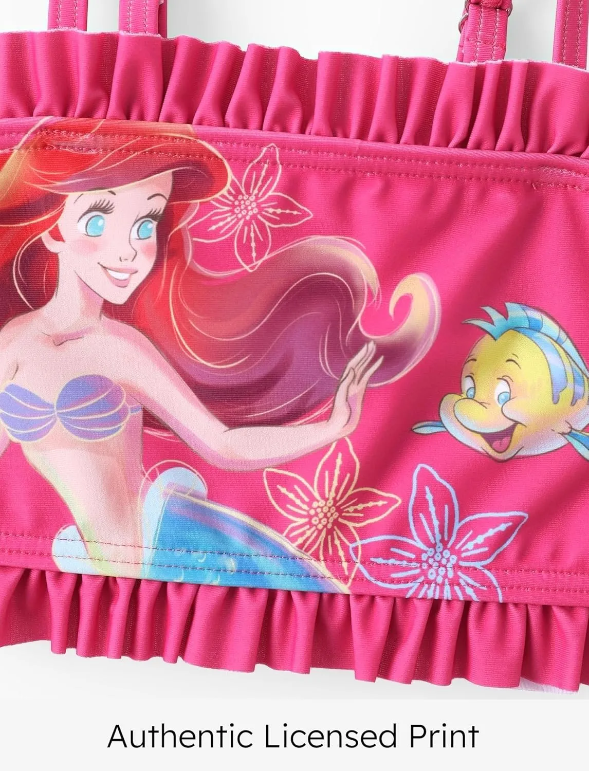 Disney Frozen Elsa Princess Minnie Ariel Girl 3 Piece Swimsuit Bikini Tankini Bathing Suit with Cover Up Set UPF 50  Swimwear
