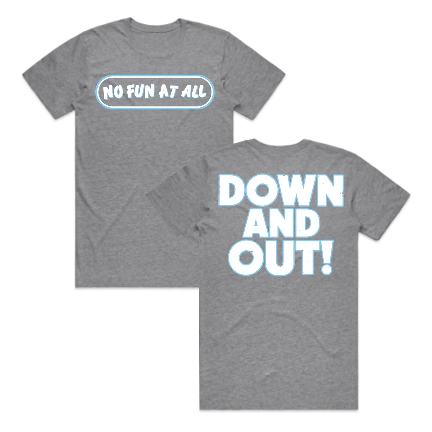 Down And Out Tee (Grey Marle)