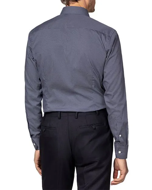 Eton Polka Dot Slim Fit Classic Shirt, Blue