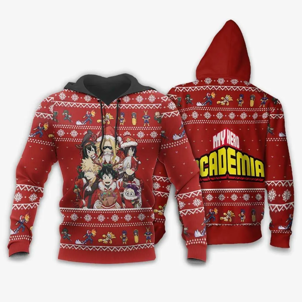 Giftngon - My Hero Academia Ugly Christmas Sweater Anime Custom Xmas Gift VA09 For Kids