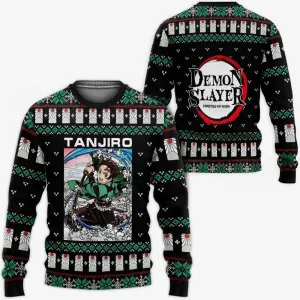 Giftngon - Tanjiro Kamado Ugly Sweater Christmas Demon Slayer Anime Gift For Kids