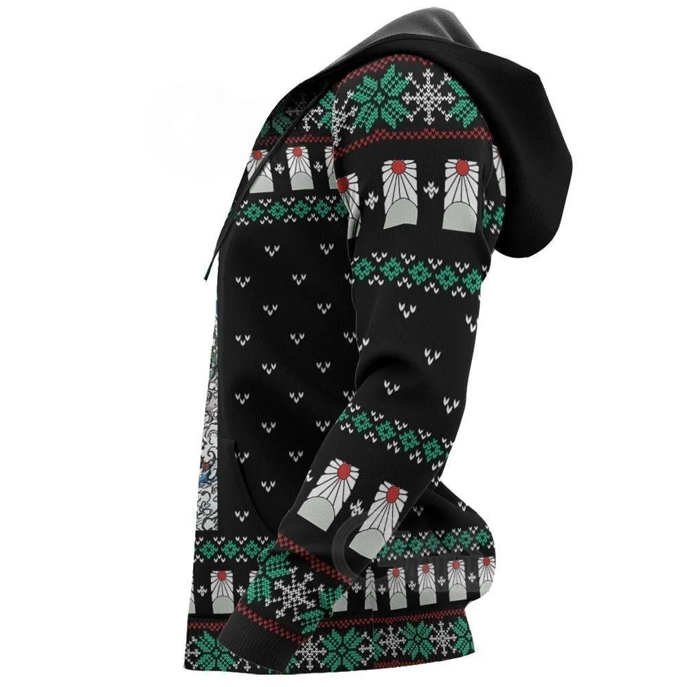 Giftngon - Tanjiro Kamado Ugly Sweater Christmas Demon Slayer Anime Gift For Kids