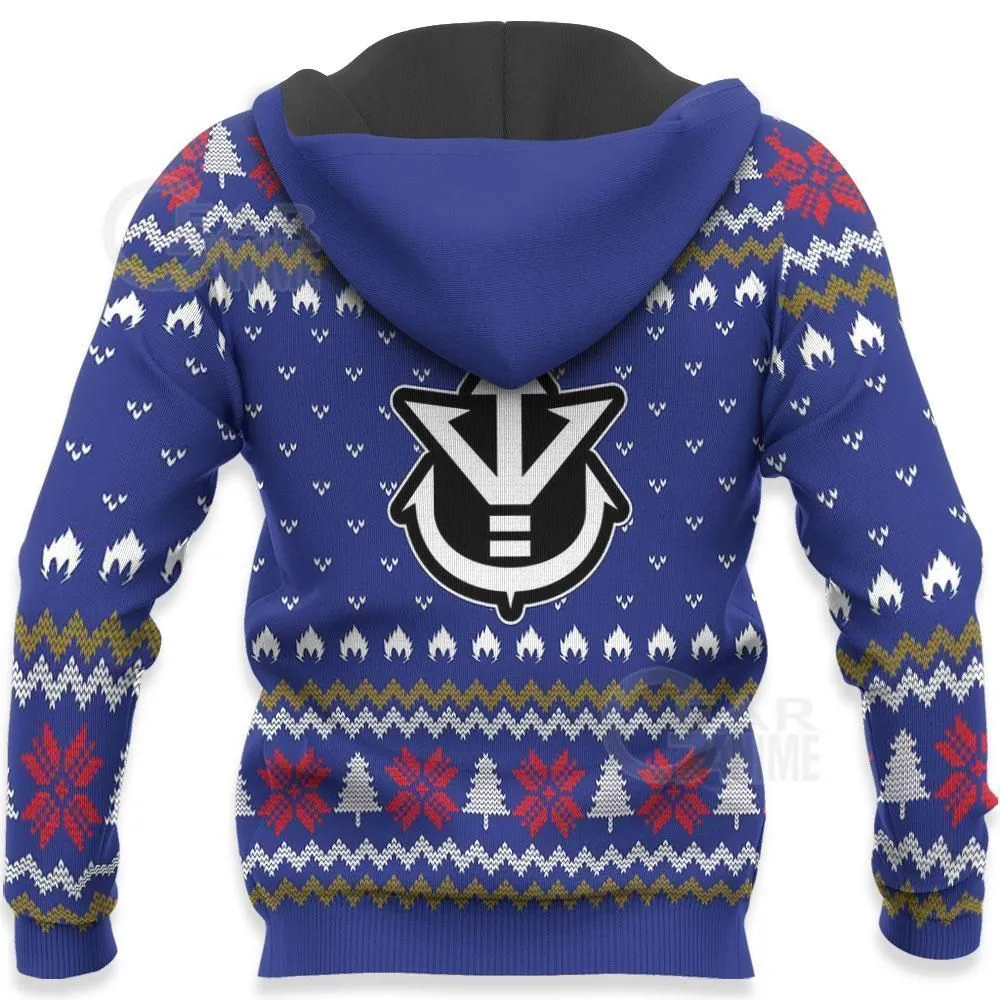 Giftngon - Vegeta Ugly Christmas Sweater It's Over 9000 Funny DBZ Xmas Gift For Kids