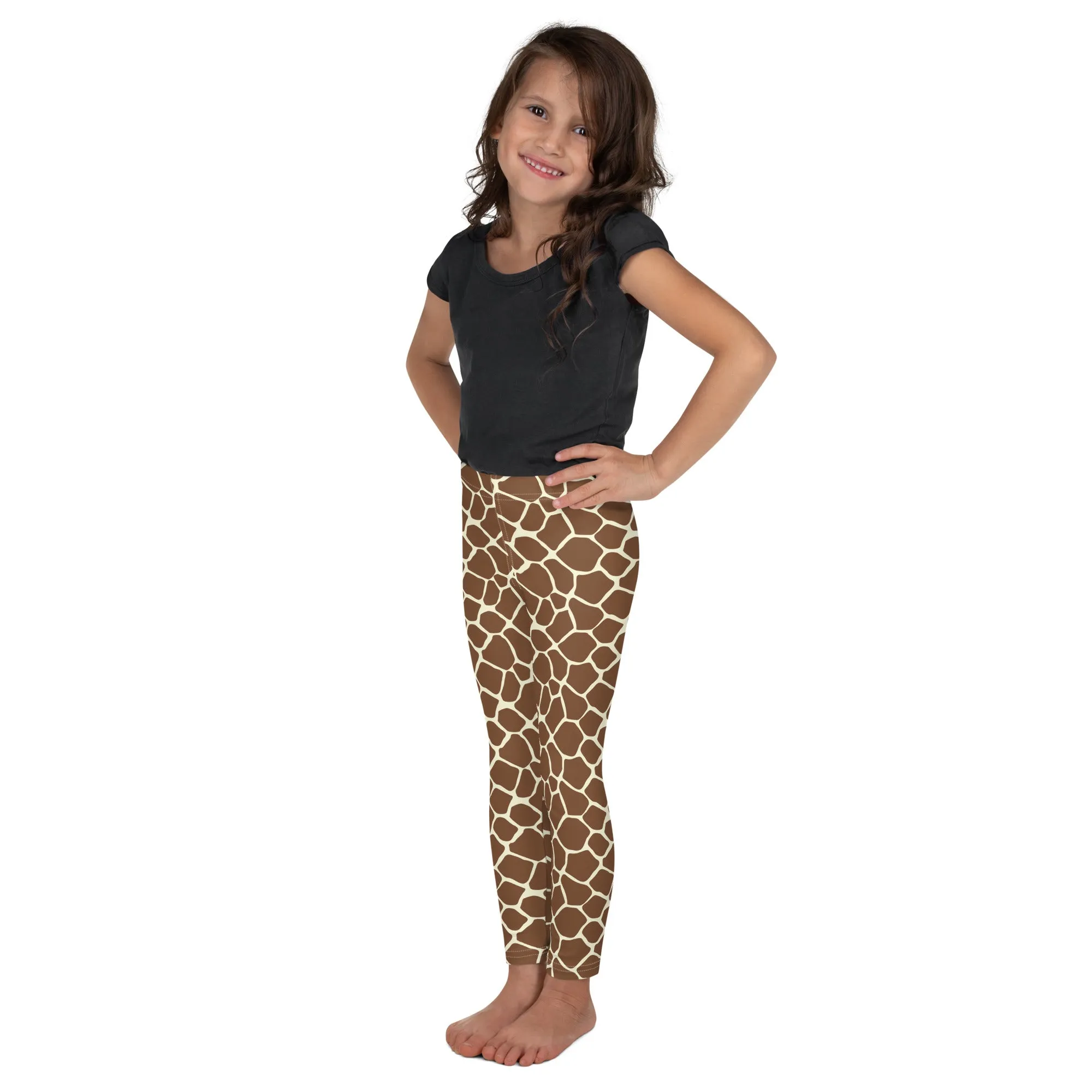 Giraffe Leggings/ Giraffe Kid's Leggings/ Giraffe Theater Cosplay Costume/ Giraffe Print Leggings