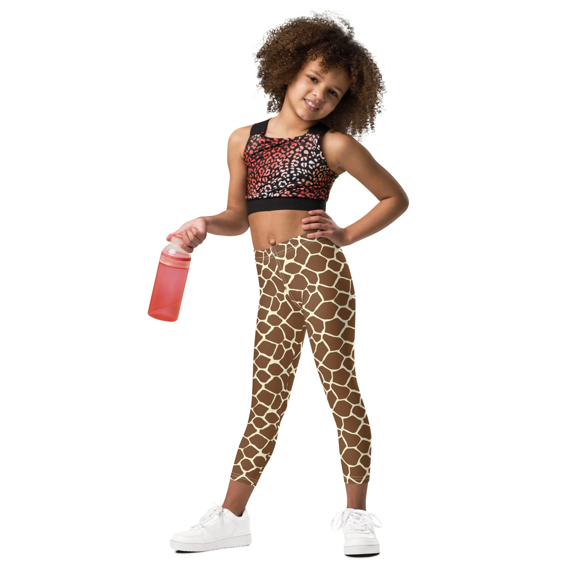 Giraffe Leggings/ Giraffe Kid's Leggings/ Giraffe Theater Cosplay Costume/ Giraffe Print Leggings
