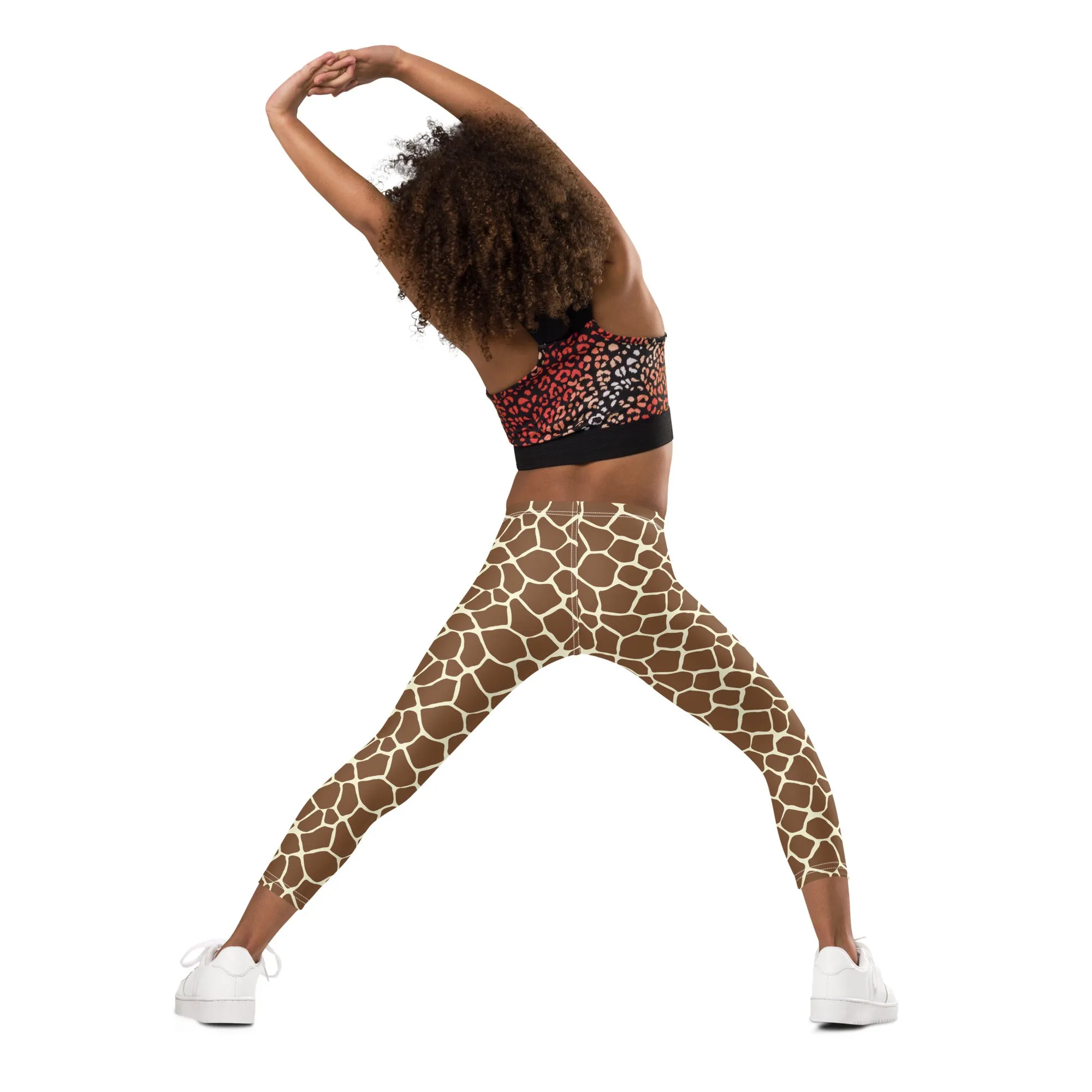 Giraffe Leggings/ Giraffe Kid's Leggings/ Giraffe Theater Cosplay Costume/ Giraffe Print Leggings
