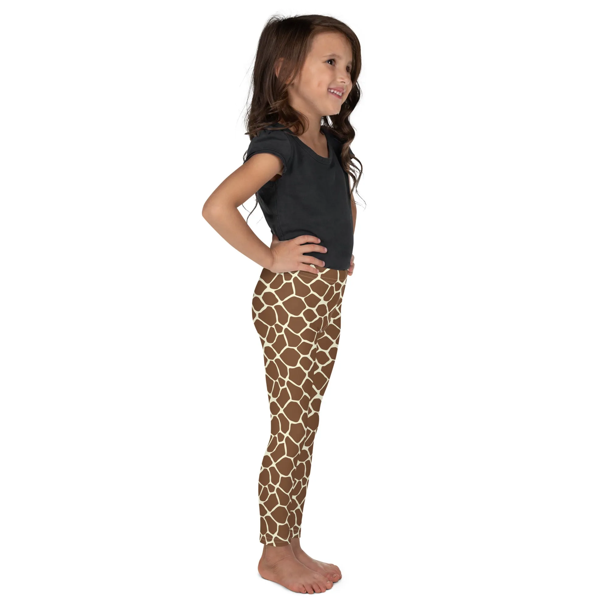 Giraffe Leggings/ Giraffe Kid's Leggings/ Giraffe Theater Cosplay Costume/ Giraffe Print Leggings