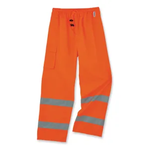 Glowear 8915 Class E Hi-vis Rain Pants, 4x-large, Orange, Ships In 1-3 Business Days