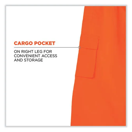 Glowear 8915 Class E Hi-vis Rain Pants, 4x-large, Orange, Ships In 1-3 Business Days