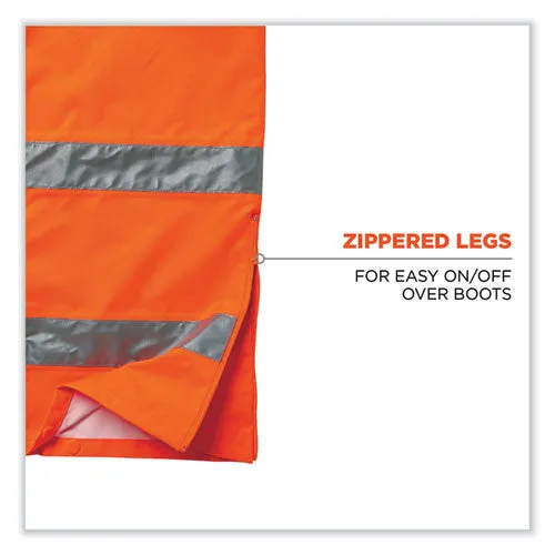 Glowear 8915 Class E Hi-vis Rain Pants, 4x-large, Orange, Ships In 1-3 Business Days