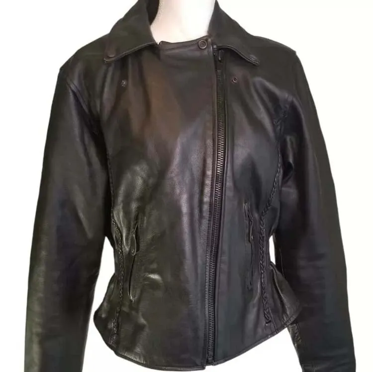 Harley Davidson Moto Biker Leather Jacket