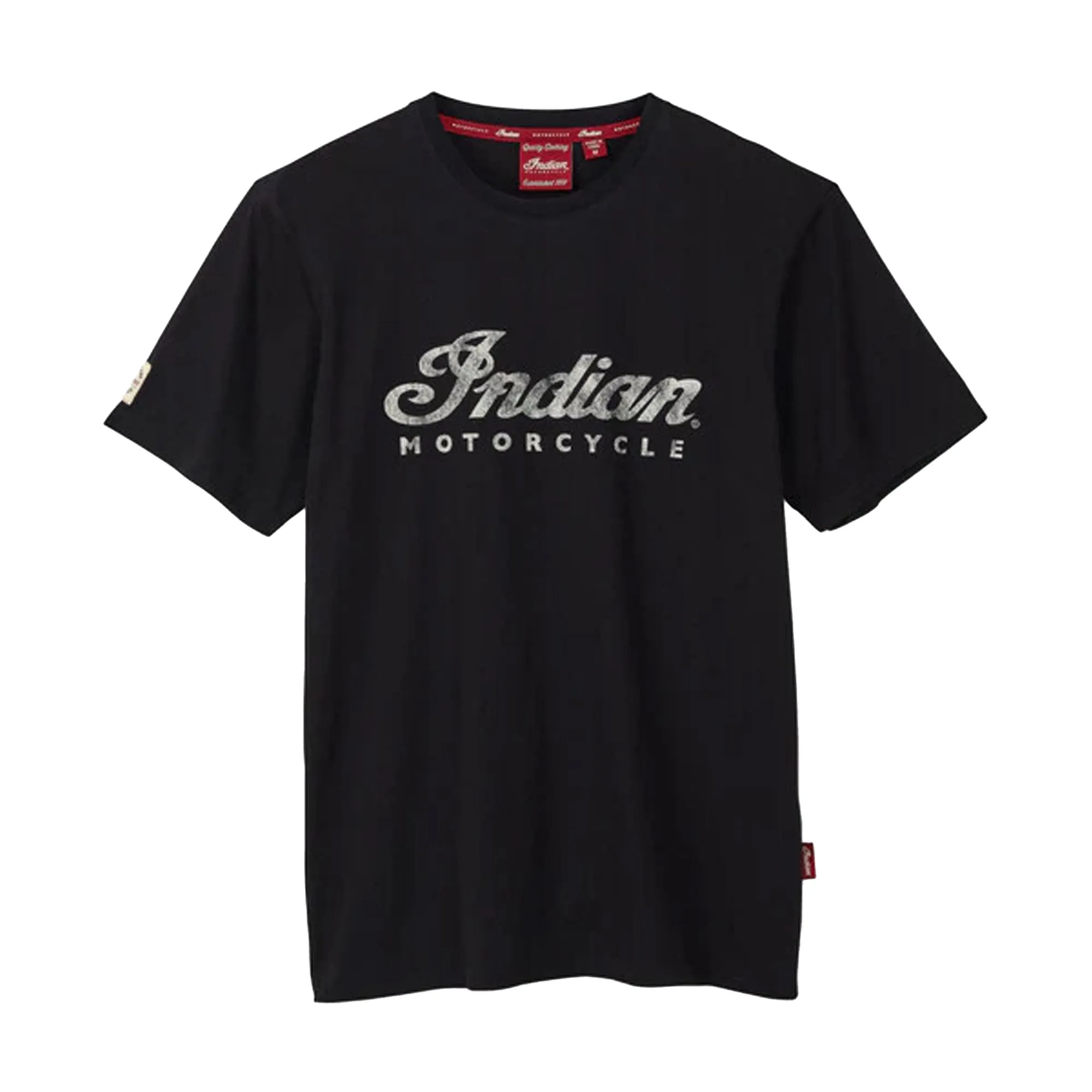 Indian Motorcycle Mens Script Logo T-Shirt Black