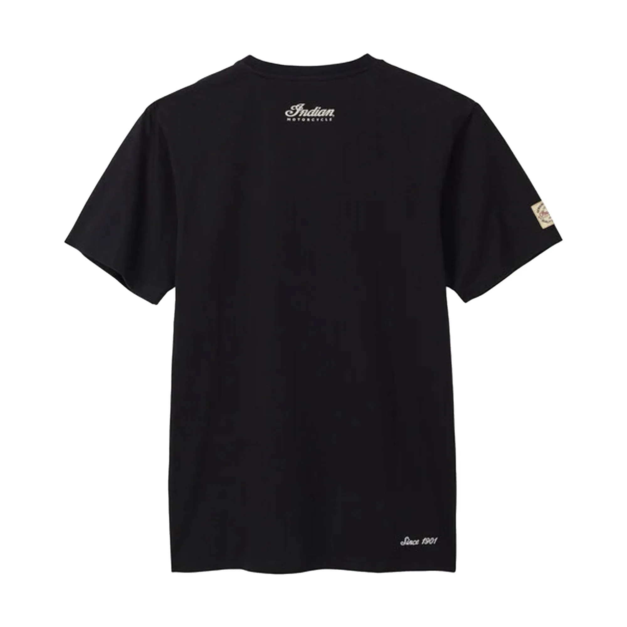 Indian Motorcycle Mens Script Logo T-Shirt Black