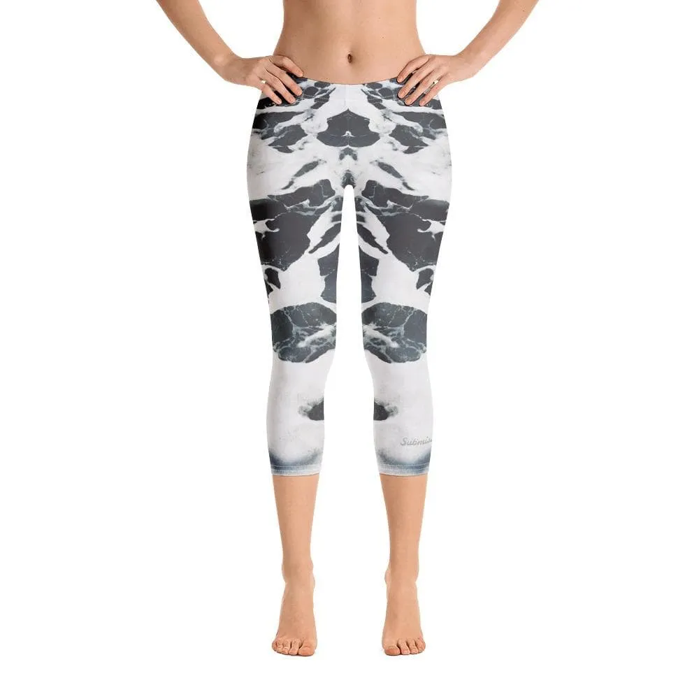 Ivory Oceans ~ Capri Leggings