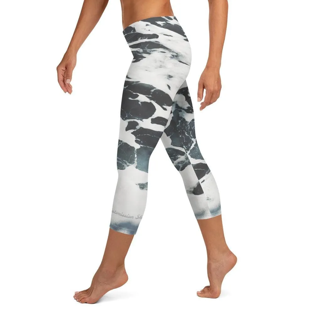 Ivory Oceans ~ Capri Leggings