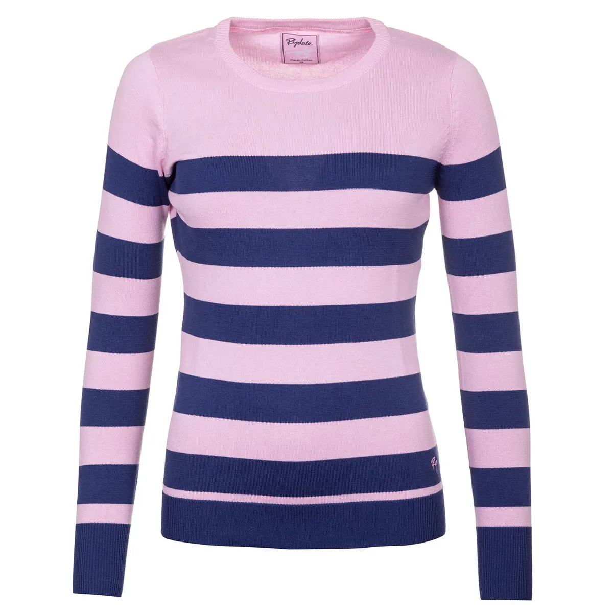 Ladies Stripey Crew Neck Sweater