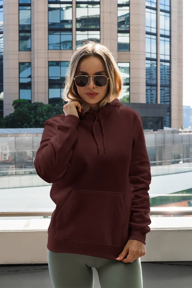 Maroon Hoodie for women