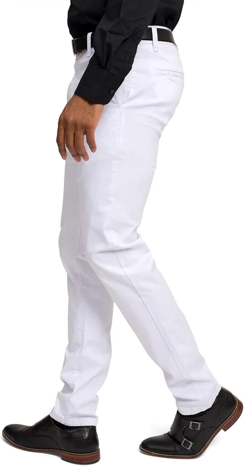 Men's Basic Casual Slim Fit Stretch Chino Pants