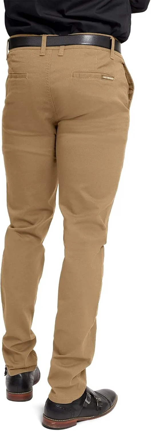 Men's Basic Casual Slim Fit Stretch Chino Pants