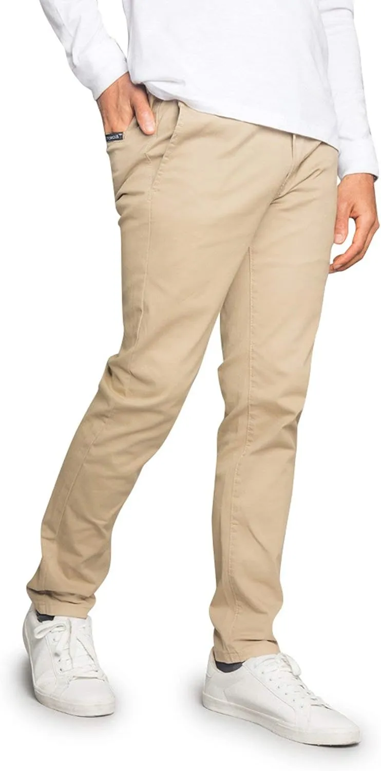Men's Basic Casual Slim Fit Stretch Chino Pants