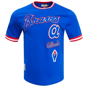 MLB ATLANTA BRAVES RETRO CLASSIC MEN'S TOP (ROYAL BLUE/RED)