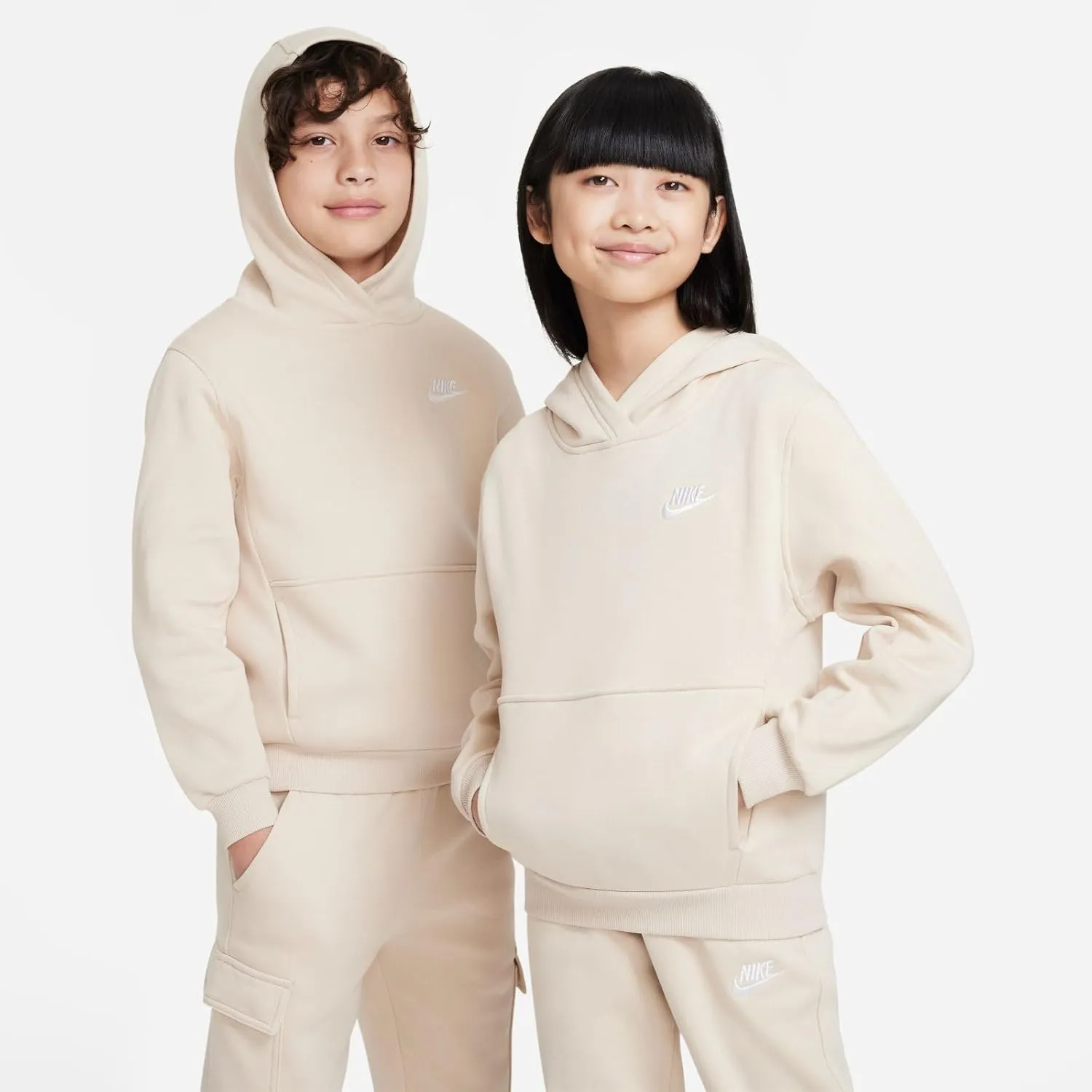 Nike NSW Club Fleece Lbr Hoodie (Little Big Kids)