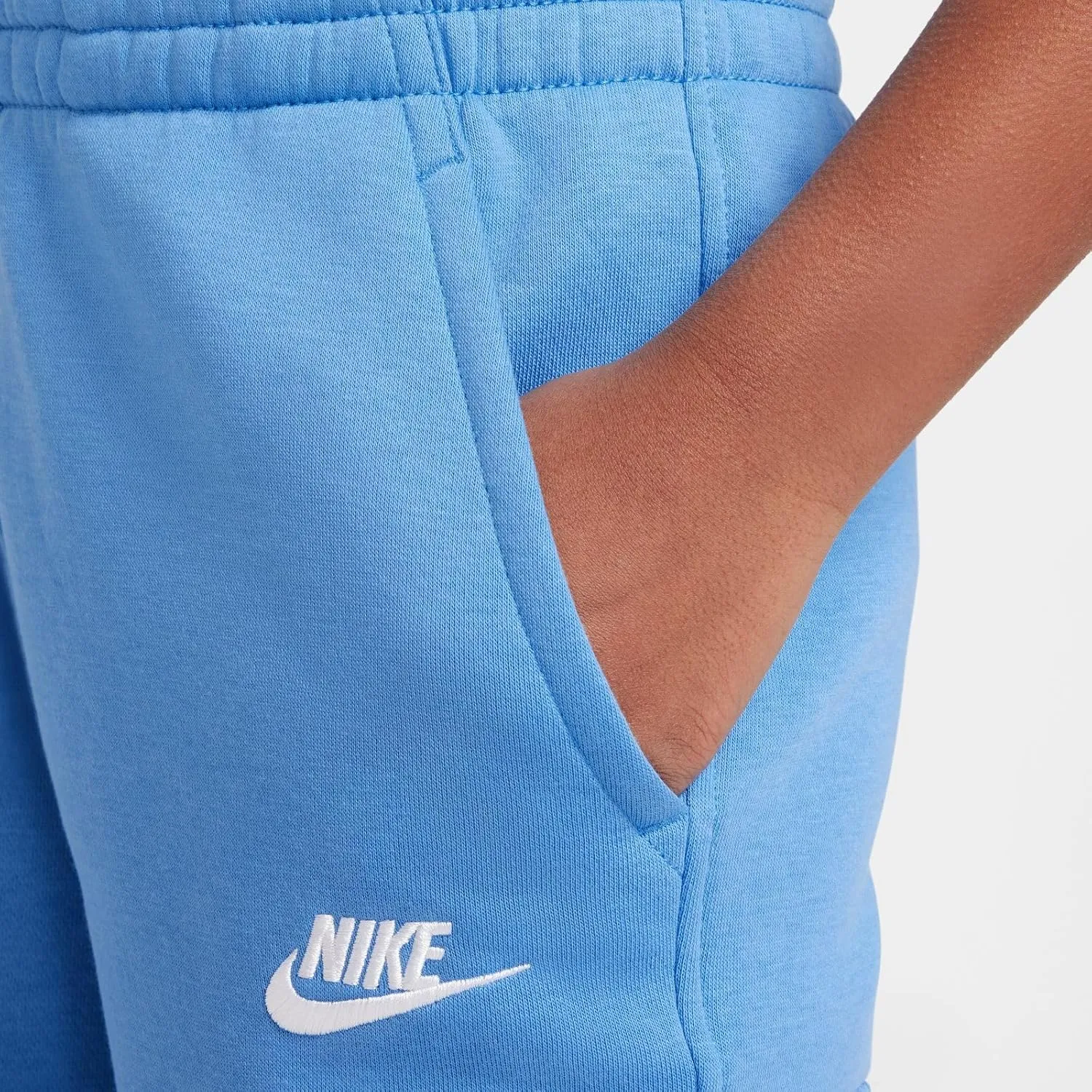 Nike Sportswear Club Fleece Big Kids' Cargo Pants (FD3012-489, Blue Beyond/Blue Beyond/White)
