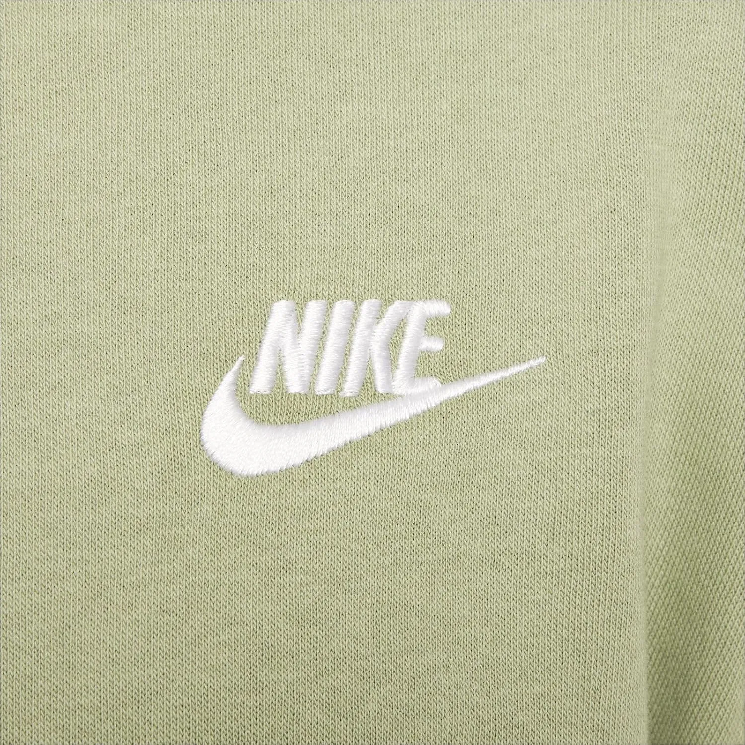 Nike Sportswear Club Fleece Big Kids' (Girls') Oversized Sweatshirt (FD2923-386, Oil Green/White)