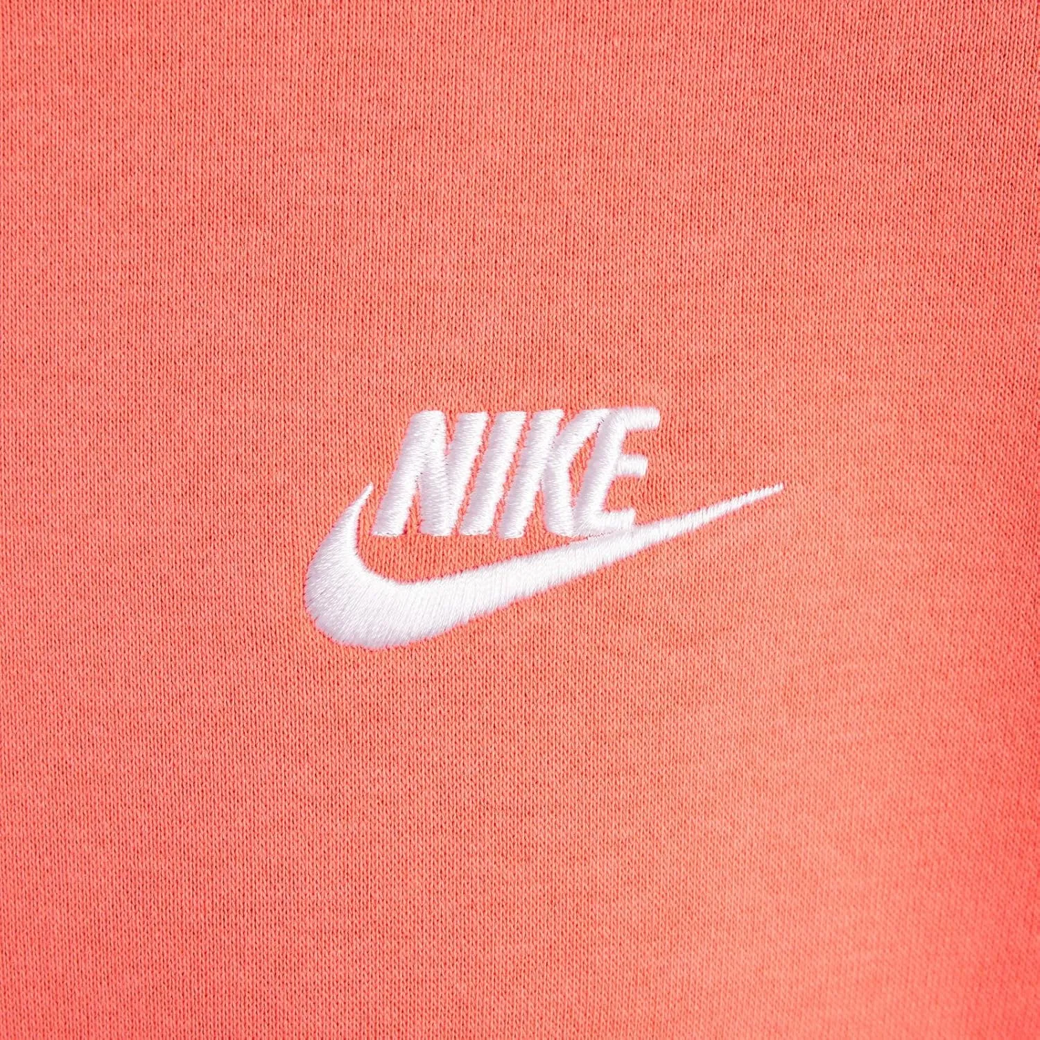 Nike Sportswear Club Fleece Big Kids' (Girls') Oversized Sweatshirt (FD2923-814, Magic Ember/White)