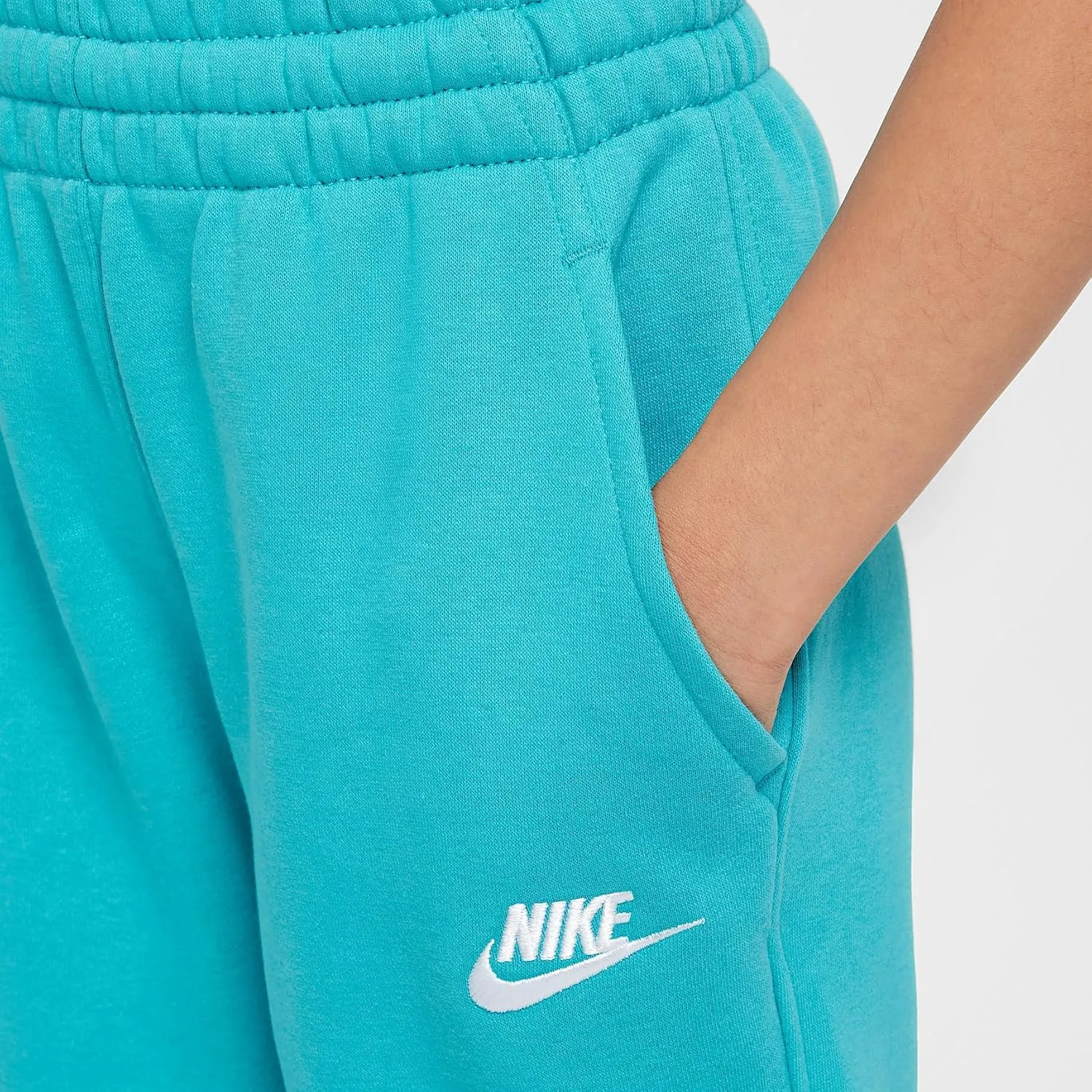 Nike Sportswear Club Fleece Big Kids' Joggers (FD3008-345, Dusty Cactus/White)