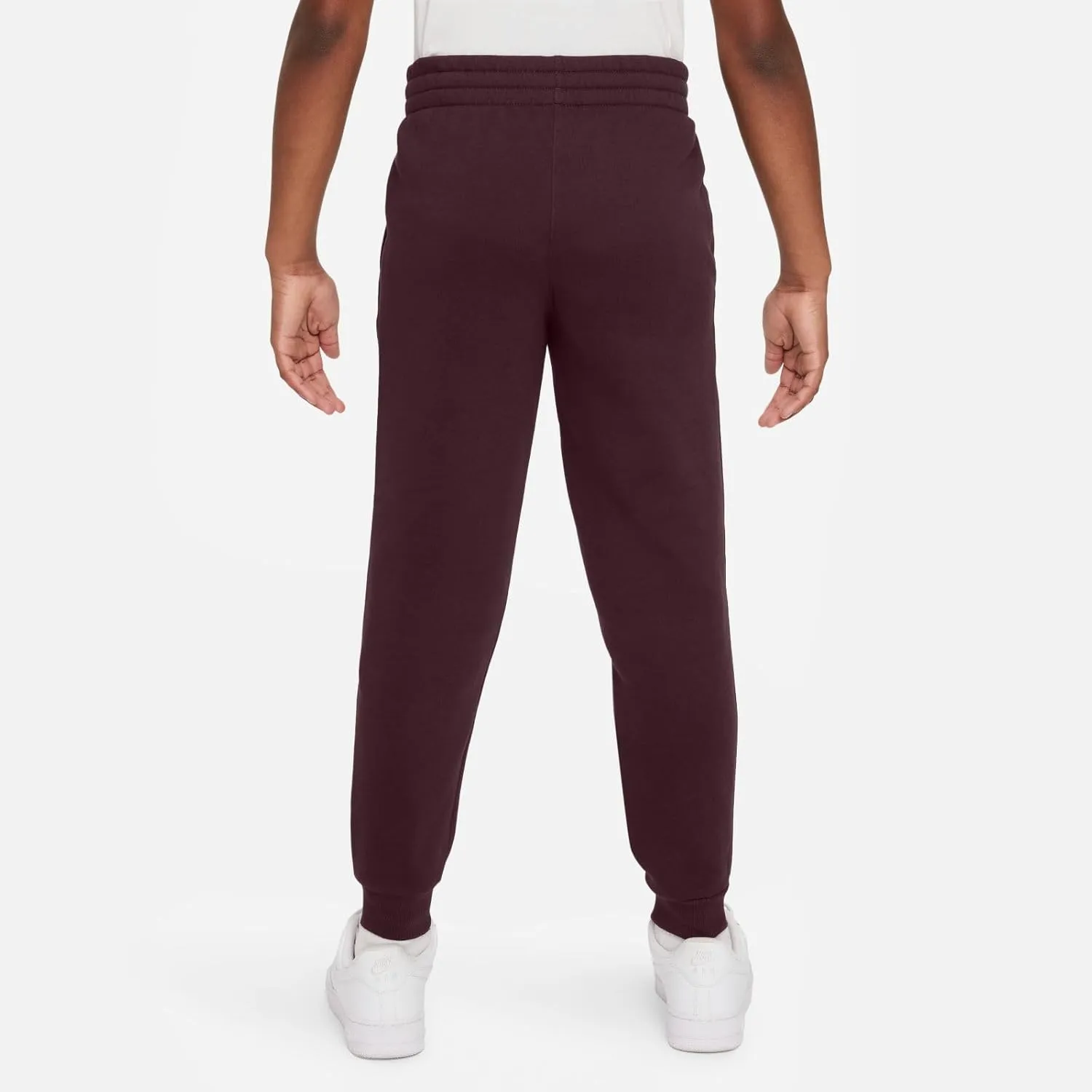 Nike Sportswear Club Fleece Big Kids' Joggers (FD3008-652, Burgundy Crush/White)