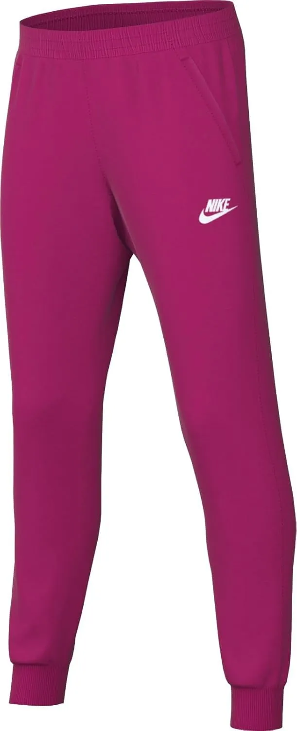 Nike Sportswear Club Fleece Big Kids' Joggers (US, Alpha, Large, Regular, Standard, Fireberry/White)