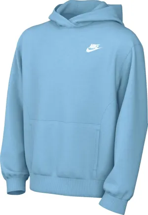 Nike Sportswear Club Fleece Big Kids' Pullover Hoodie (FD3000-300, Green Frost/White)