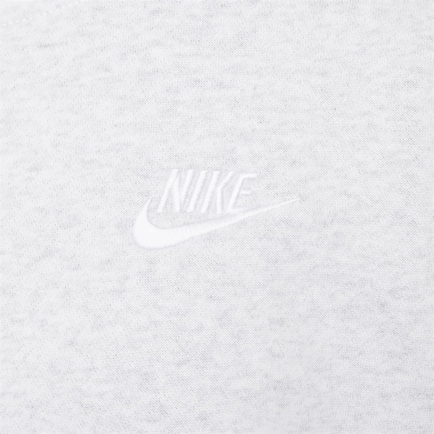 Nike Sportswear Club Fleece Girls' Boxy Crew-Neck Sweatshirt (FZ9244-051, Birch Heather/White)