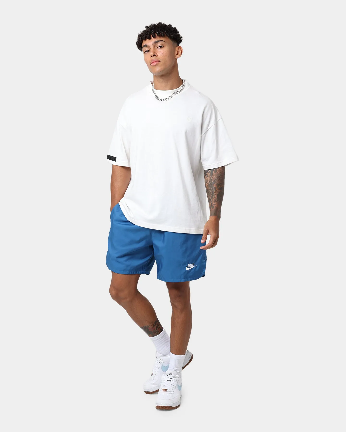 Nike Sportswear Woven Flow Shorts Marina Blue