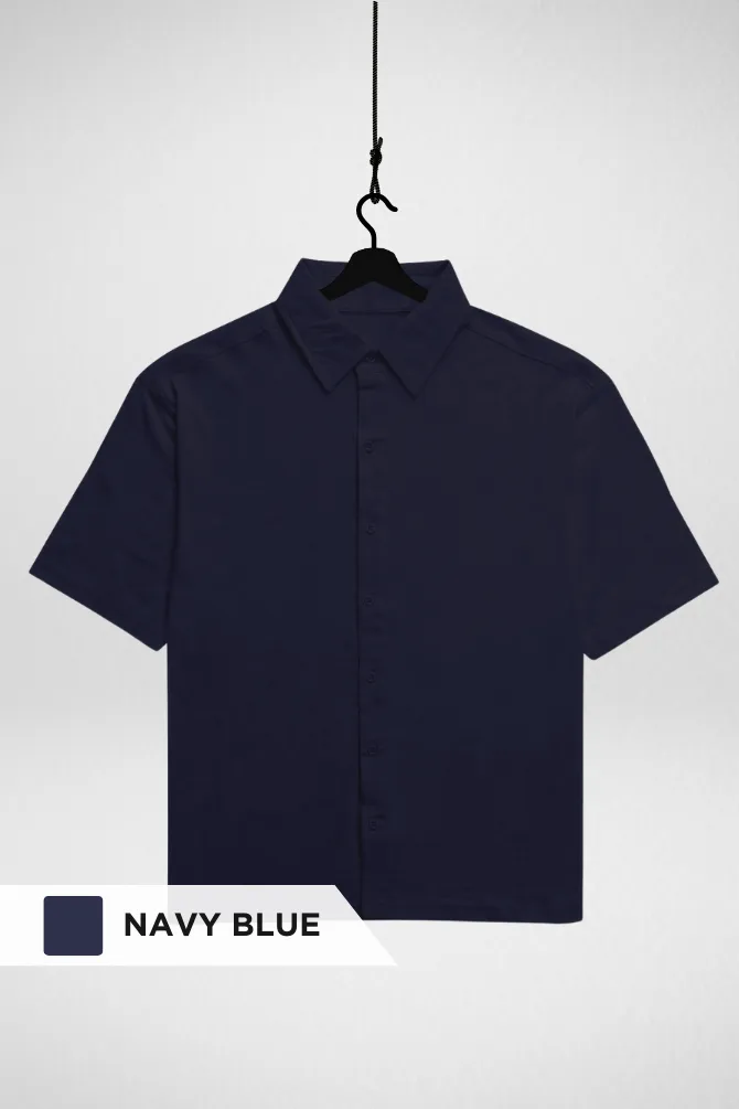 Pack of 3 Oversized Shirts White, Navy Blue and Maroon