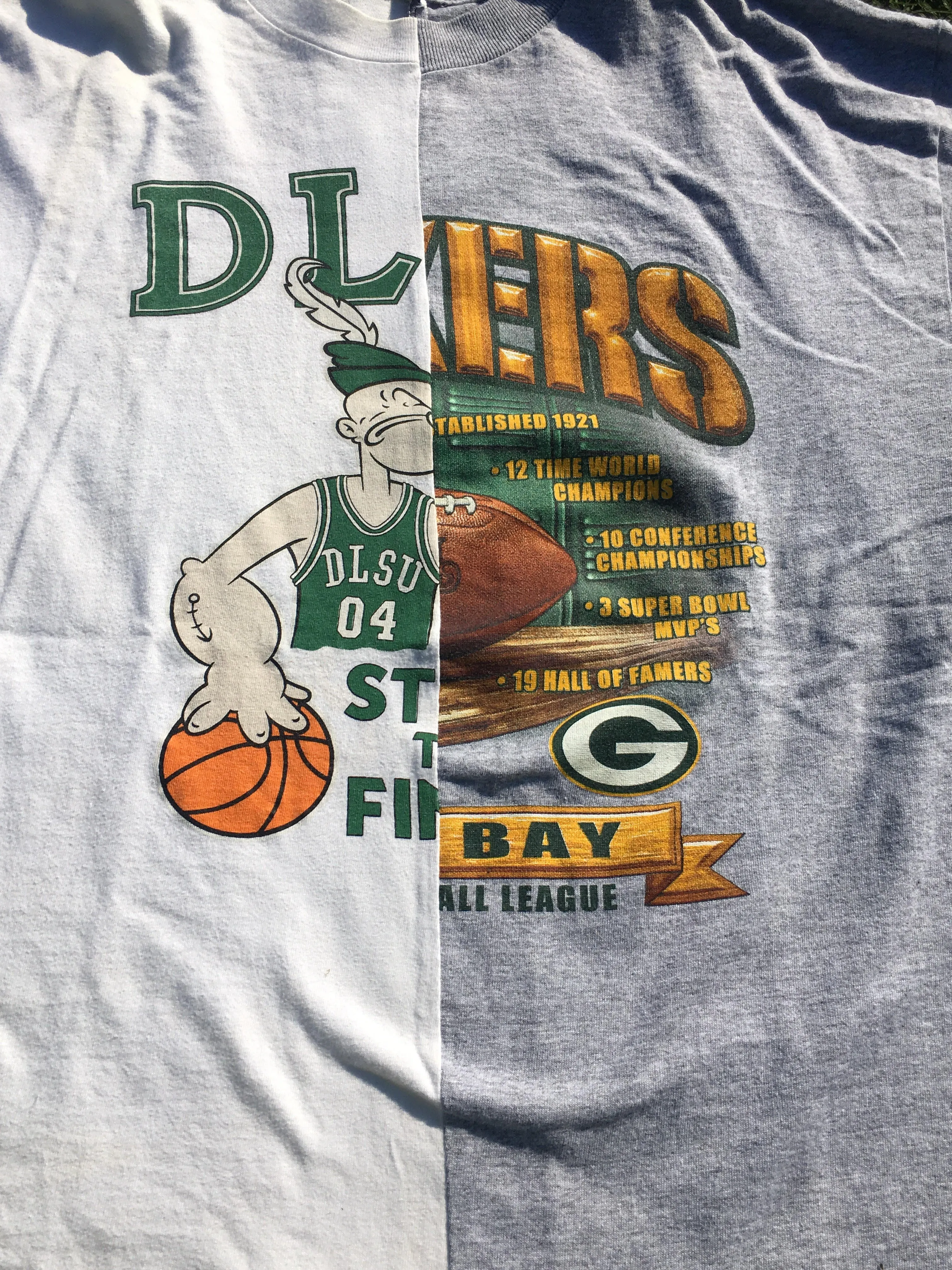 Packers / Popeyes Split Tee