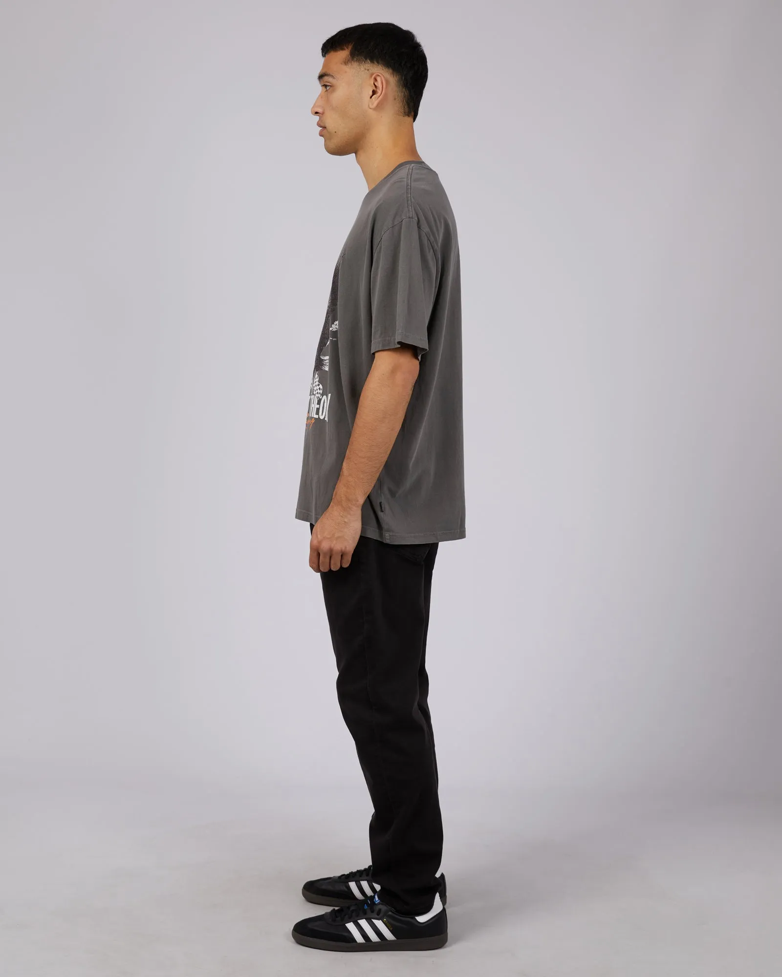 Pit Stop Tee Coal
