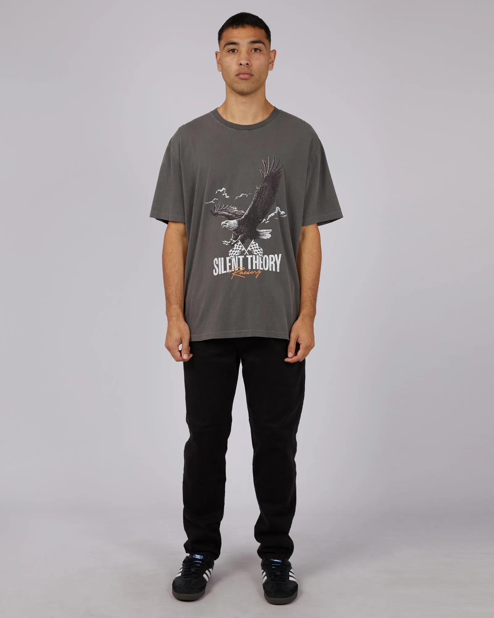 Pit Stop Tee Coal