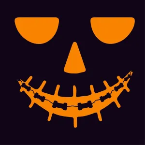Pumpkin Braces Tee